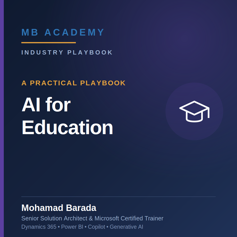 AI for Education: A Practical Playbook for Education Leaders