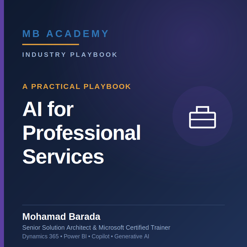 AI for Professional Services: A Practical Playbook for Advisory Firms